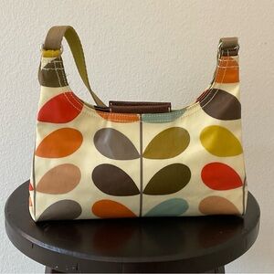 Orla Kiely Multicolor Leaf Print Shoulder Bag crossbody
